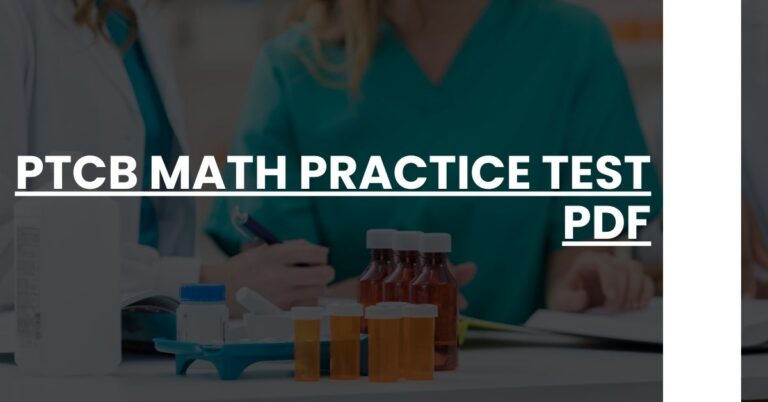 PTCB Math Practice Test PDF Feature Image