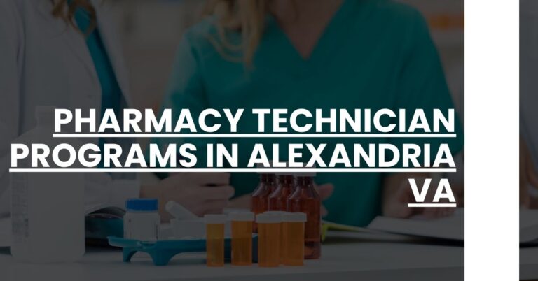 Pharmacy Technician Programs in Alexandria VA Feature Image