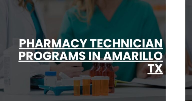 Pharmacy Technician Programs in Amarillo TX Feature Image