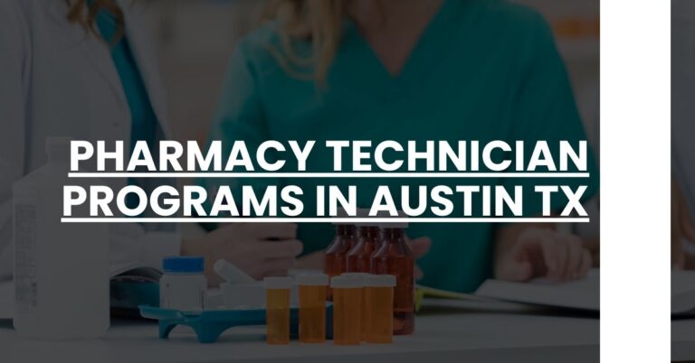 Pharmacy Technician Programs in Austin TX Feature Image