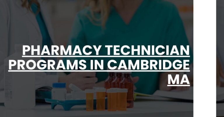 Pharmacy Technician Programs in Cambridge MA Feature Image