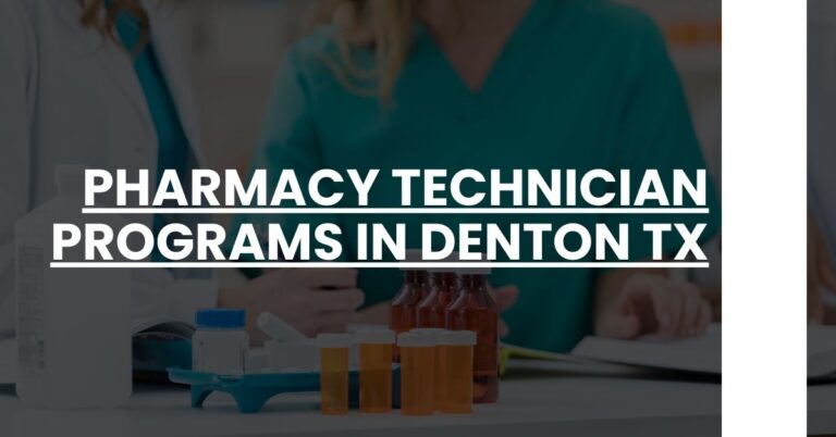 Pharmacy Technician Programs in Denton TX Feature Image