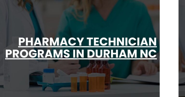 Pharmacy Technician Programs in Durham NC Feature Image