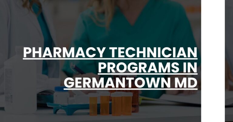 Pharmacy Technician Programs in Germantown MD Feature Image