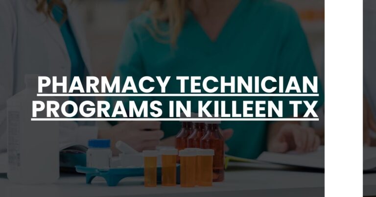 Pharmacy Technician Programs in Killeen TX Feature Image