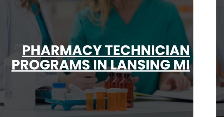 Pharmacy Technician Programs in Lansing MI Feature Image