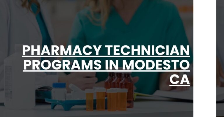 Pharmacy Technician Programs in Modesto CA Feature Image