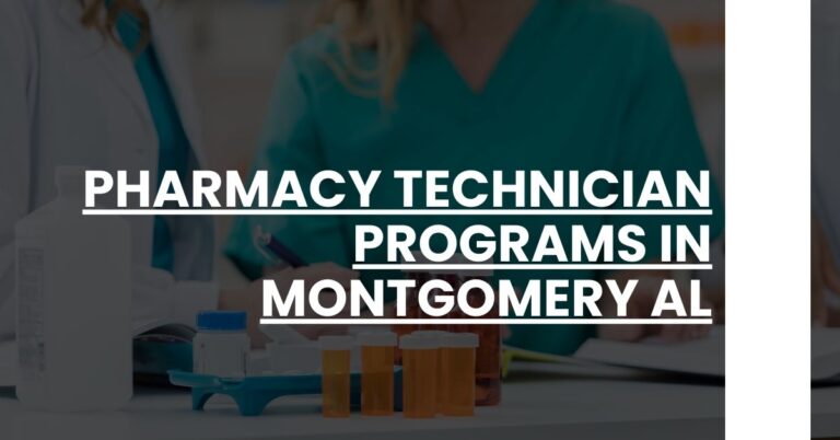 Pharmacy Technician Programs in Montgomery AL Feature Image