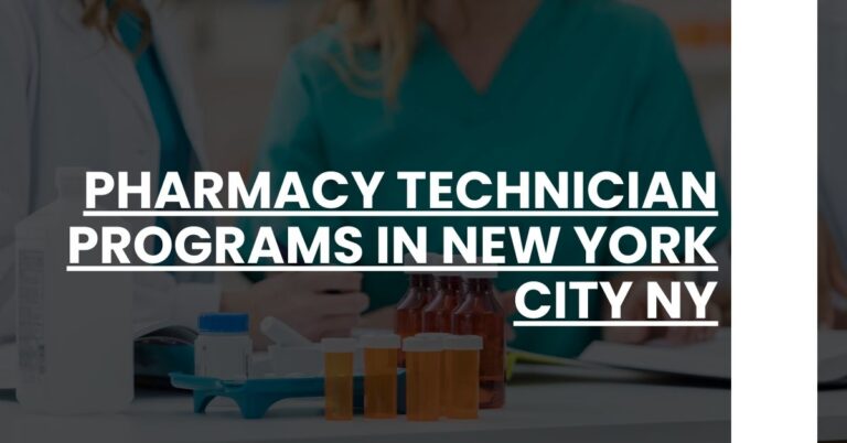 Pharmacy Technician Programs in New York City NY Feature Image