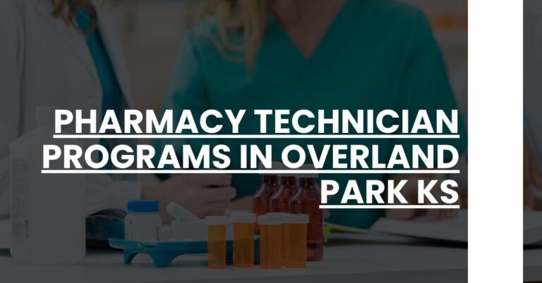 Pharmacy Technician Programs in Overland Park KS Feature Image