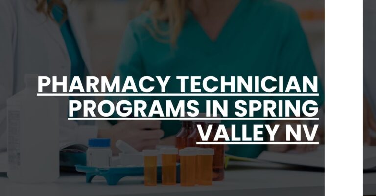 Pharmacy Technician Programs in Spring Valley NV Feature Image