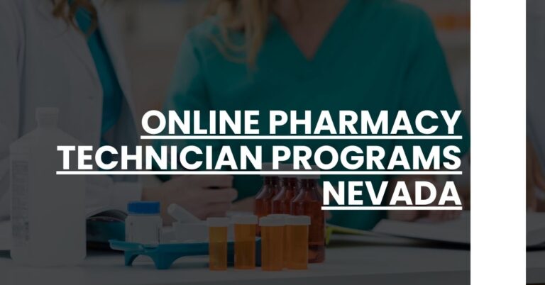 Online Pharmacy Technician Programs Nevada Feature Image