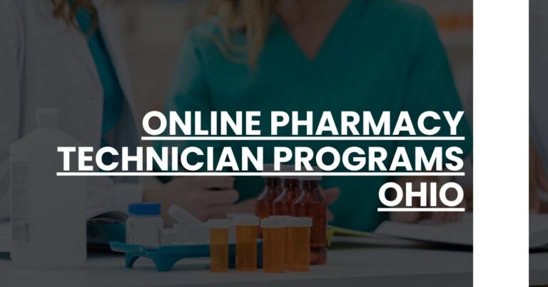 Online Pharmacy Technician Programs Ohio Feature Image