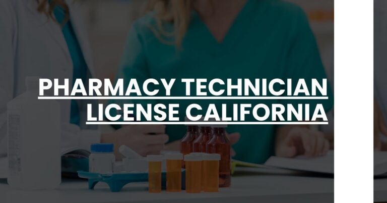 Pharmacy Technician License California Feature Image