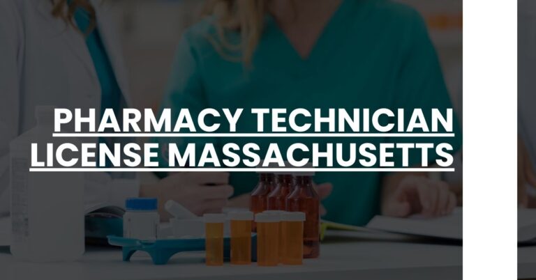 Pharmacy Technician License Massachusetts Feature Image