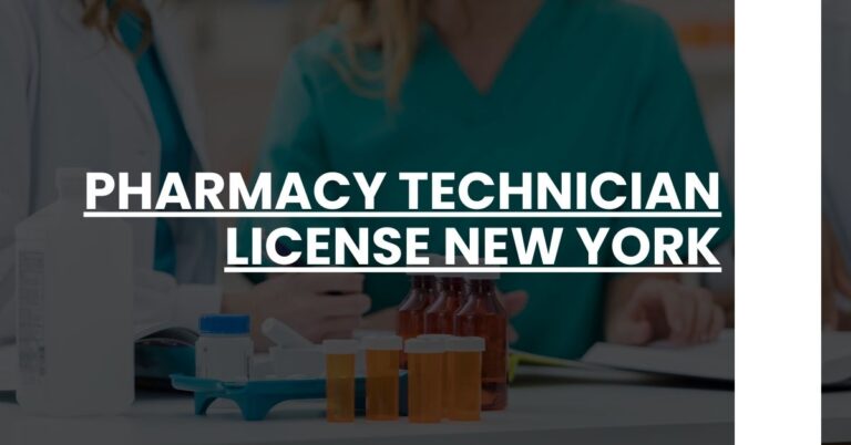 Pharmacy Technician License New York Feature Image