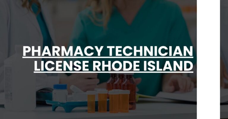 Pharmacy Technician License Rhode Island Feature Image